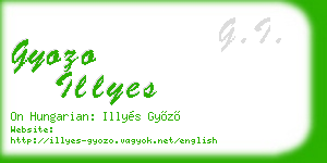 gyozo illyes business card